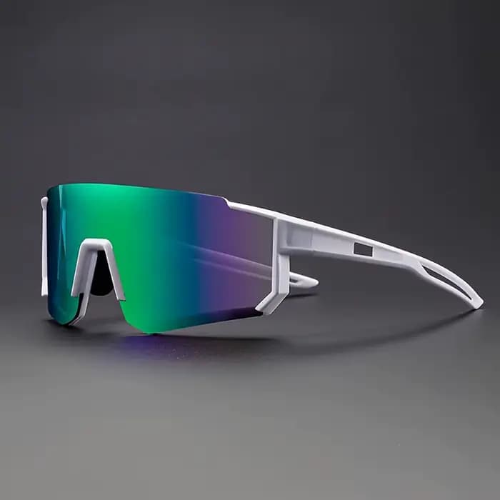 Lunettes de soleil de cyclisme surdimensionnées pour hommes, lunettes de vélo coupe-vent, lentille p