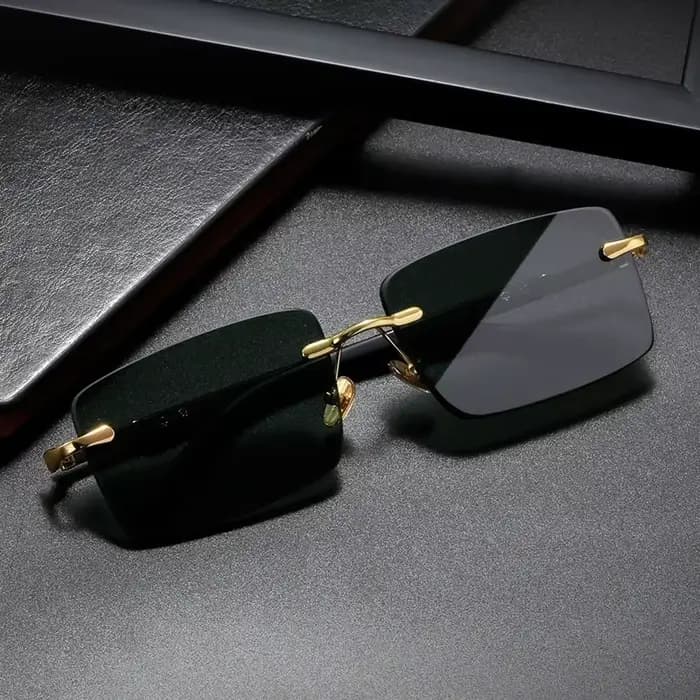 Lunettes de soleil sans monture pour hommes et femmes