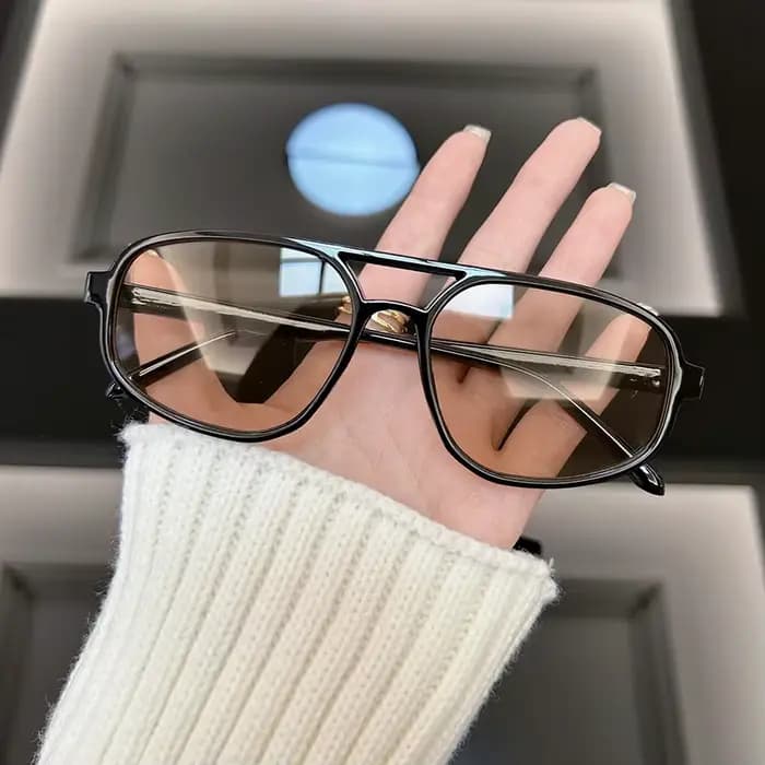 Lunettes de soleil carrées rétro classiques pour hommes et femmes