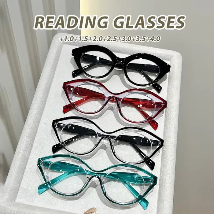 Lunettes de lecture à la mode Oyalie Cat-Eye en forme d'oeil de chat unique