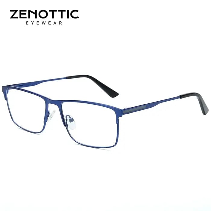ZENOTTIC Titanium progressive prescription Glasses Square anti - blue light myope