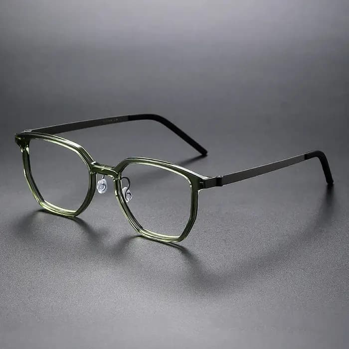 Danemark Design 1055 hommes polygone lunettes cadre rétro ultraléger titane acétate surdimensionné femmes