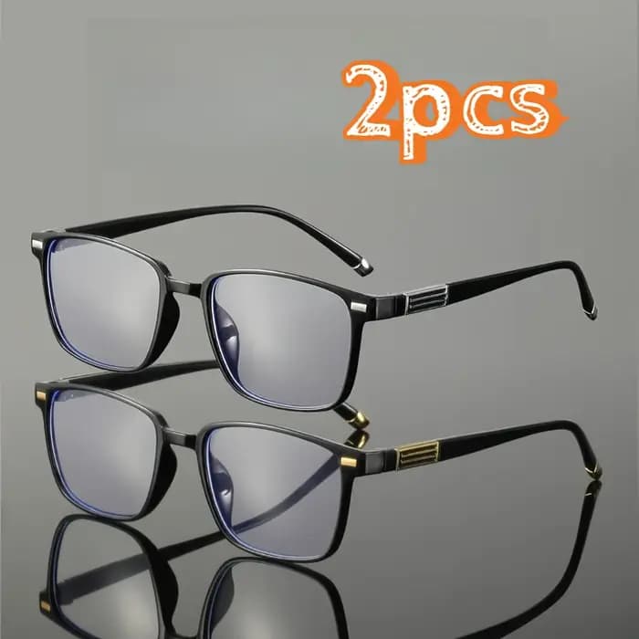 Lunettes de lecture rectangulaires à rivets pour hommes