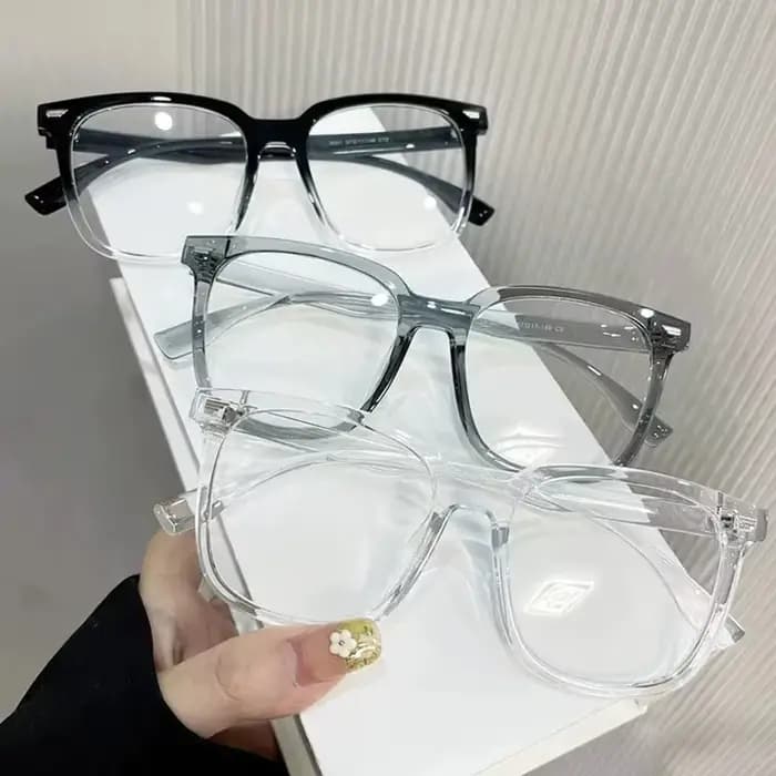Monture de lunettes transparente tendance pour femmes et hommes