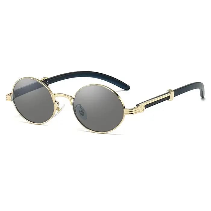 Personnalité imitation bois ovale teinté lunettes de lecture femmes hommes rétro
