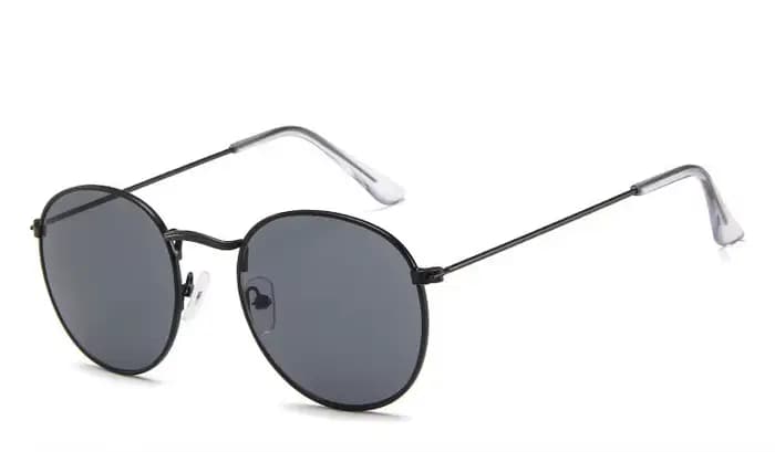 Lunettes de soleil miroir de luxe pour femmes et hommes, lunettes de soleil rondes classiques pour d