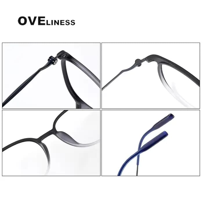 2025 Vintage acétate titane lunettes cadre hommes