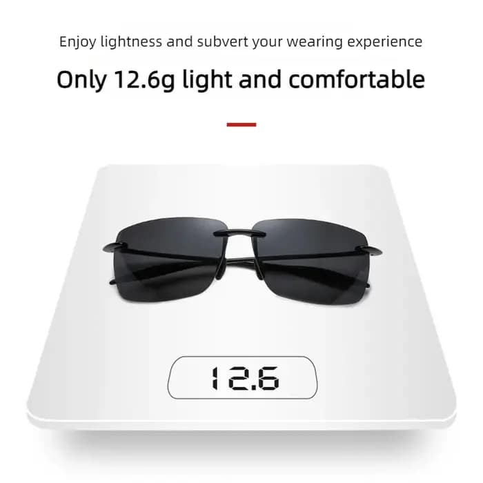 Lunettes de soleil ultralégères TR90 pour hommes et femmes, sans cadre, pour conducteur, conduite, m