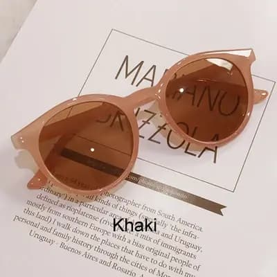 Ralferty-Lunettes de soleil rondes rétro pour femmes