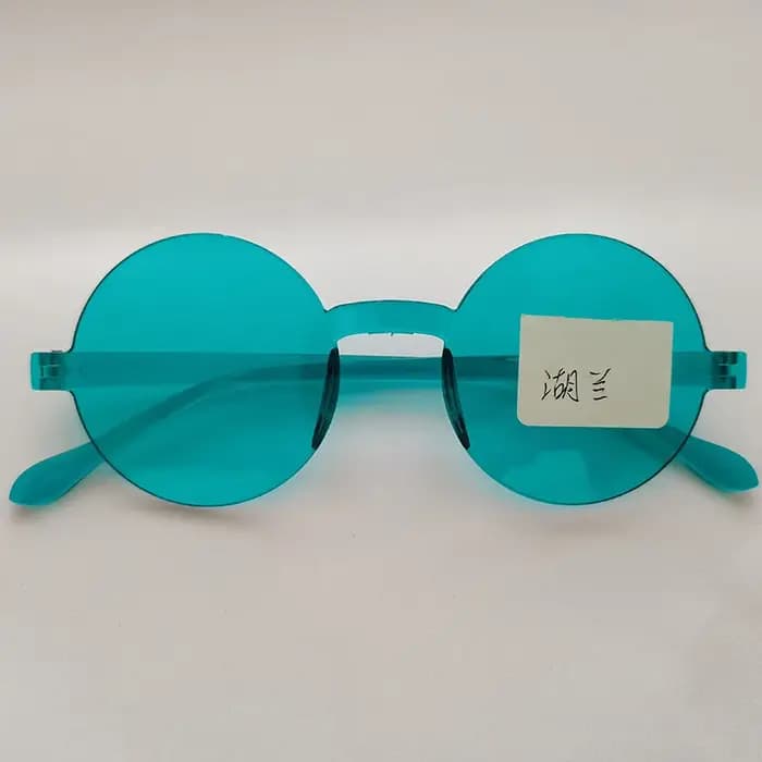 ChimOcean-Lunettes de soleil circulaires colorées pour les fêtes de bonbons