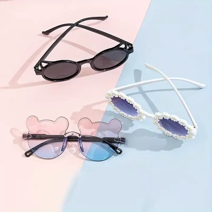 Ensemble de 3 lunettes mignonnes en forme de yeux de chat