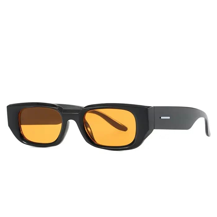 Lunettes de soleil vintage rectangulaires pour hommes, monture blanche, style rétro, de marque, prot