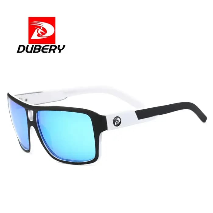 DUBERY Lunettes de soleil polarisées de sport en plastique à monture carrée Lunettes UV400