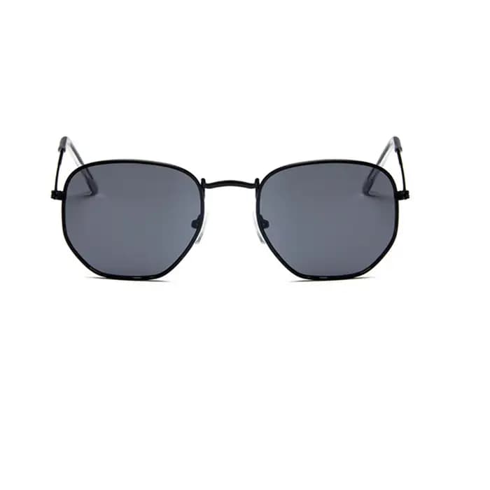 Lunettes de soleil hexagonales pour hommes