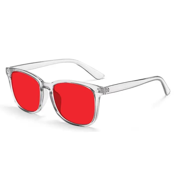Lunettes anti-lumière bleue avec verres rouges pour bloquer la lumière bleue