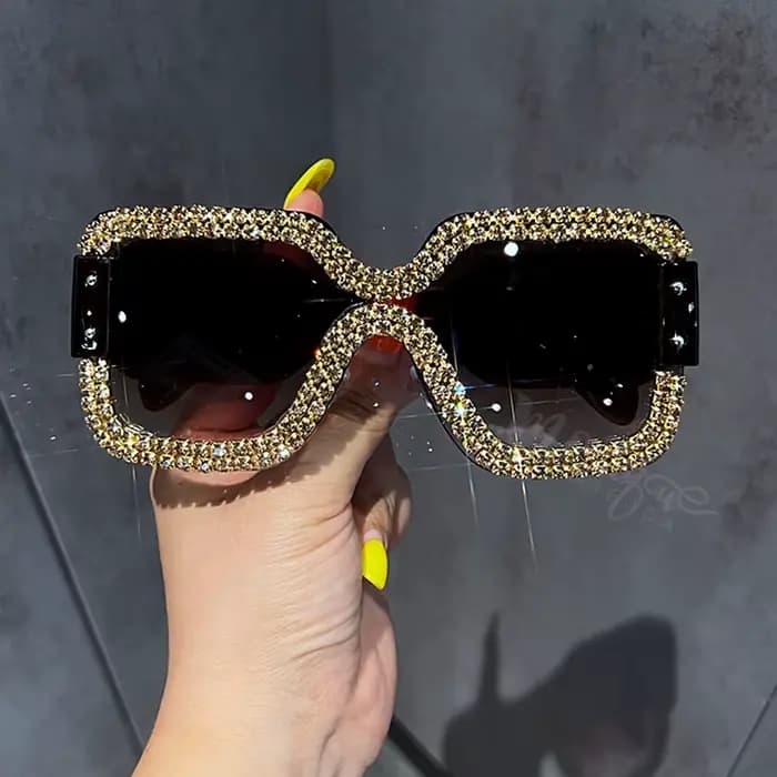Lunettes De soleil surdimensionnées pour femmes marque concepteur grand cadre Punk