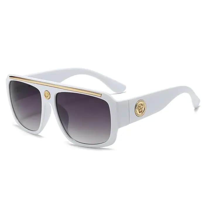 Lunettes de soleil de luxe de marque, surdimensionnées, style vintage punk, pour hommes et femmes, tendance, pour la conduite en extérieur