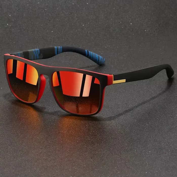 Lunettes de soleil sport carrées vintage tendance pour hommes et femmes, idéales pour la pêche et la