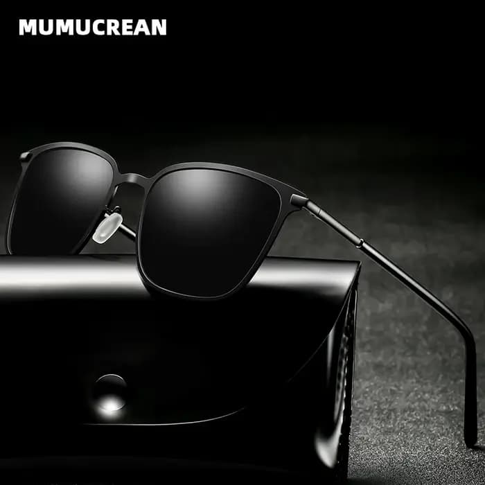 Lunettes de soleil pour hommes nouveauté lunettes de soleil polarisées carrées pilote en métal lunet