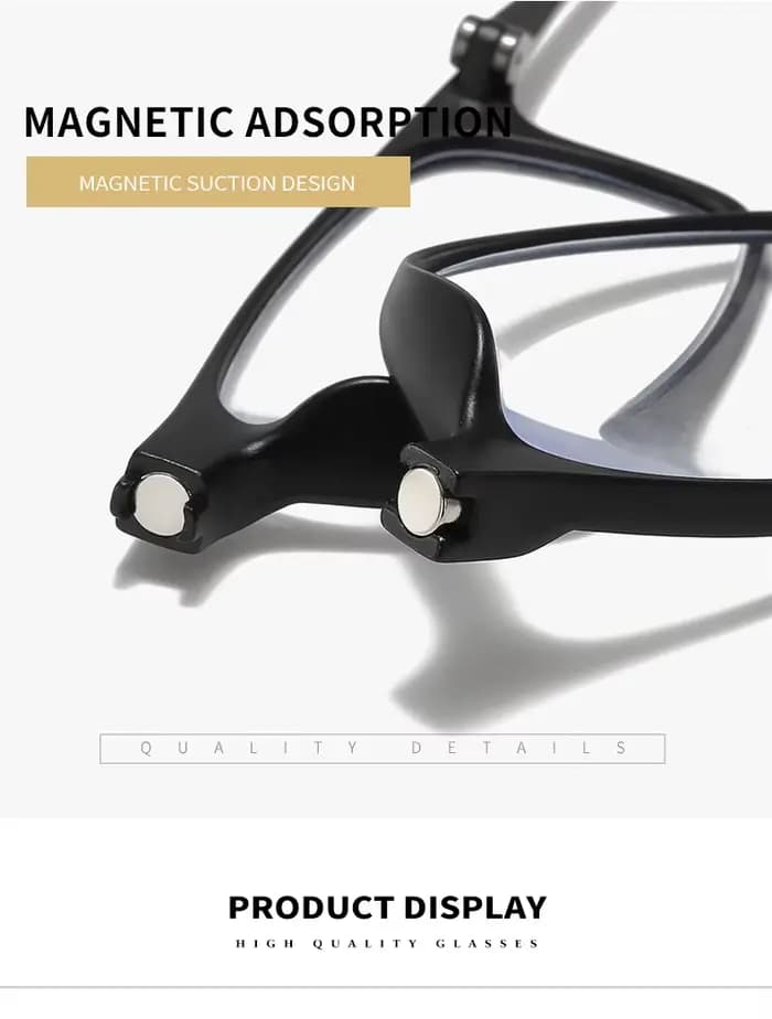 Lunettes de lecture magnétiques portables pour hommes et femmes