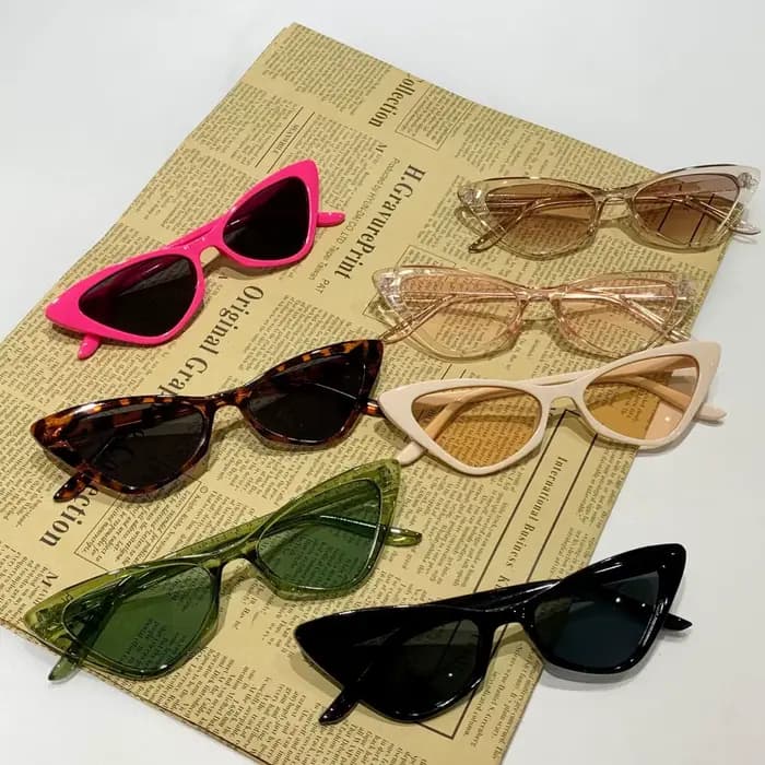 Lunettes de soleil vintage à petite monture carrée pour femmes et hommes