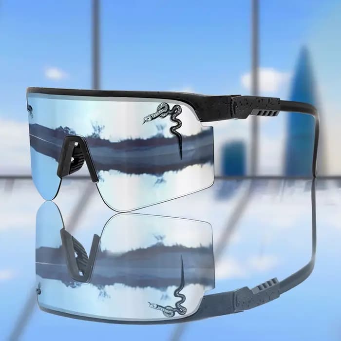 Lunettes de soleil de cyclisme à monture large pour hommes