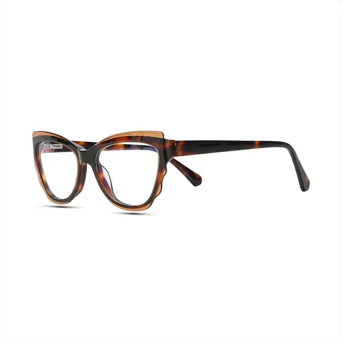 Lunettes œil de chat classiques en coquille de tortue pour femmes