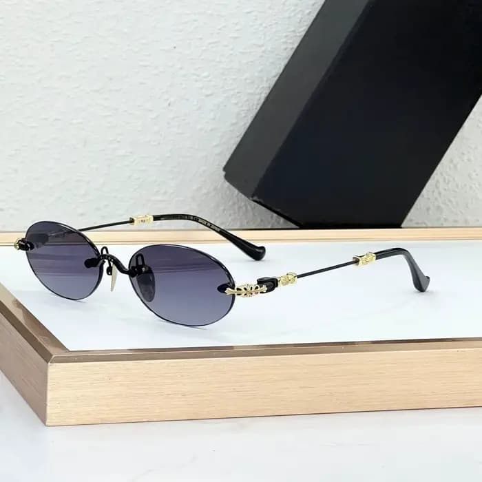 Lunettes de soleil ovales sans monture faites à la main PIILS I
