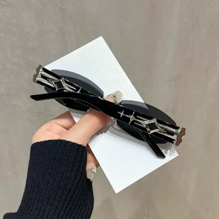 Nouvelles Lunettes de Soleil Tendance 2026 Hommes Femmes Sans Monture Biseautées Unisexe Dégradé UV400 Marque de Luxe Gafas De Sol