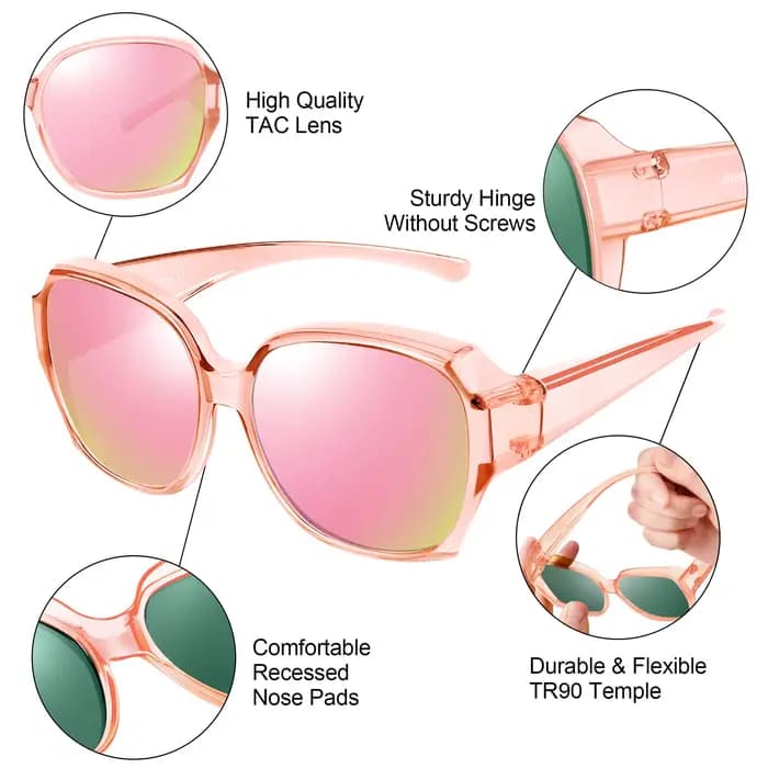 Lunettes de soleil surdimensionnées à porter par-dessus