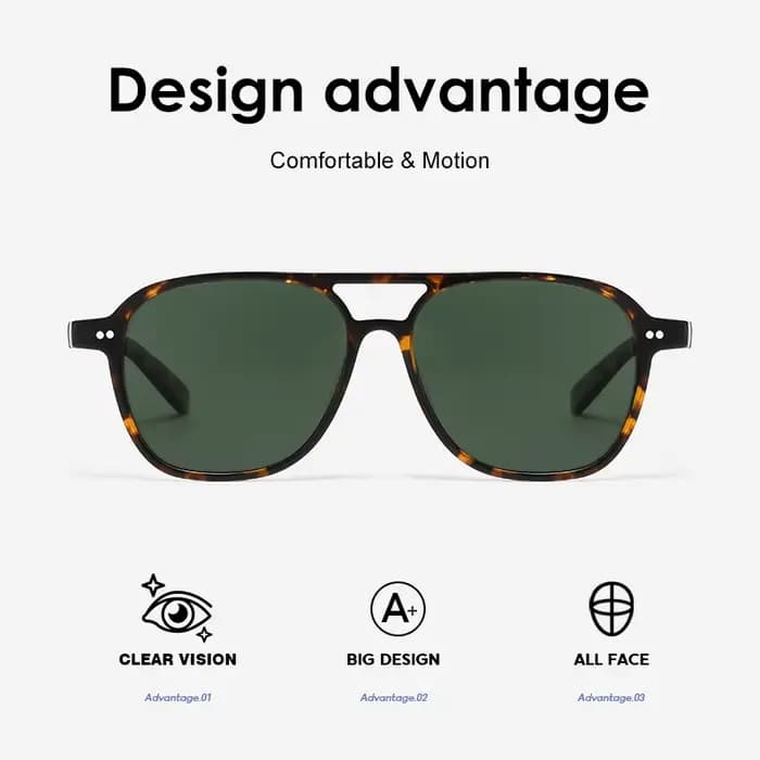 ROGBAE Vintage acétate lunettes de soleil hommes BJORN rétro concepteur UV400 mode lunettes de solei
