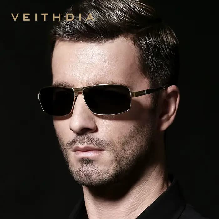VEITHDIA-Lunettes de soleil de sport polarisées vintage pour hommes et femmes, lunettes de soleil de