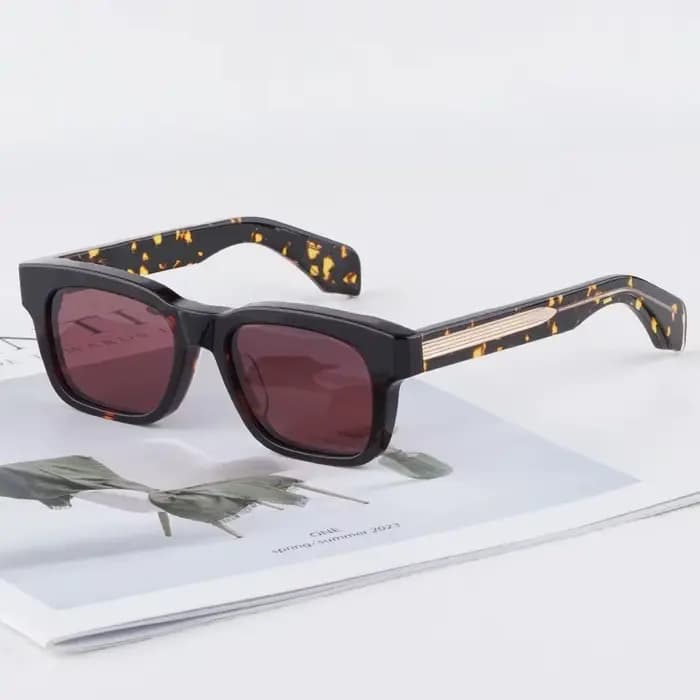 JMM Molino – lunettes de soleil rectangulaires en acétate pour hommes