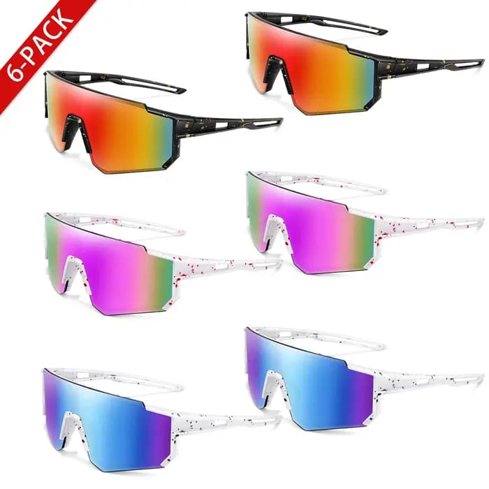 1/6 Paires de lunettes de soleil pour jeunes avec protection UV400 pour la vente en gros et au détail