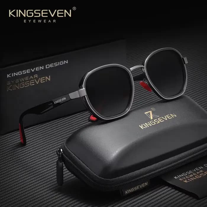 Lunettes de soleil polarisées KINGSEVEN UV400 pour homme et femme, style rétro, mode décontractée, p