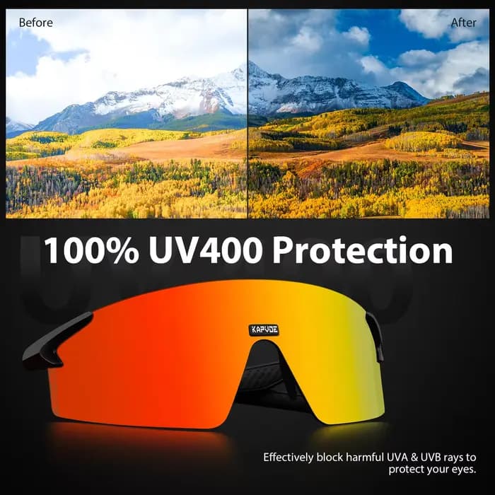 Kapvoe-Lunettes de soleil de cyclisme pour hommes