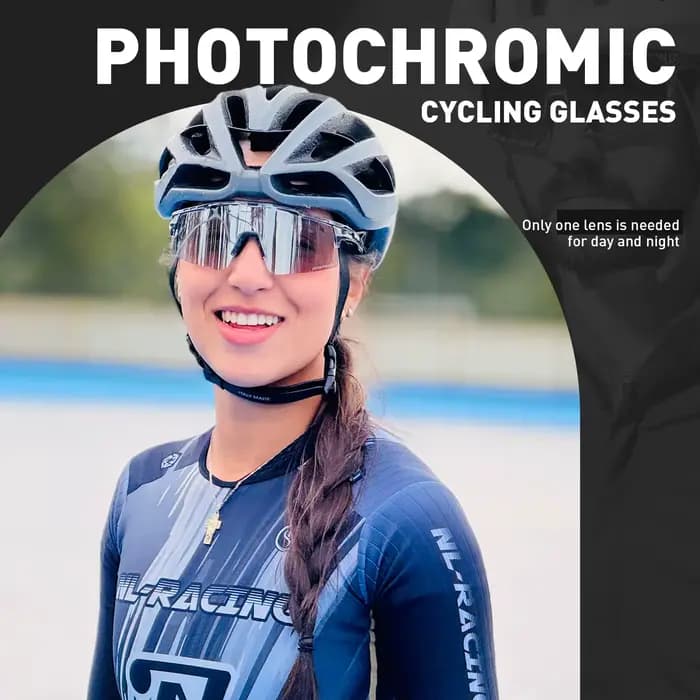 Kapvoe lunettes de sport de vélo photochromiques hommes femmes