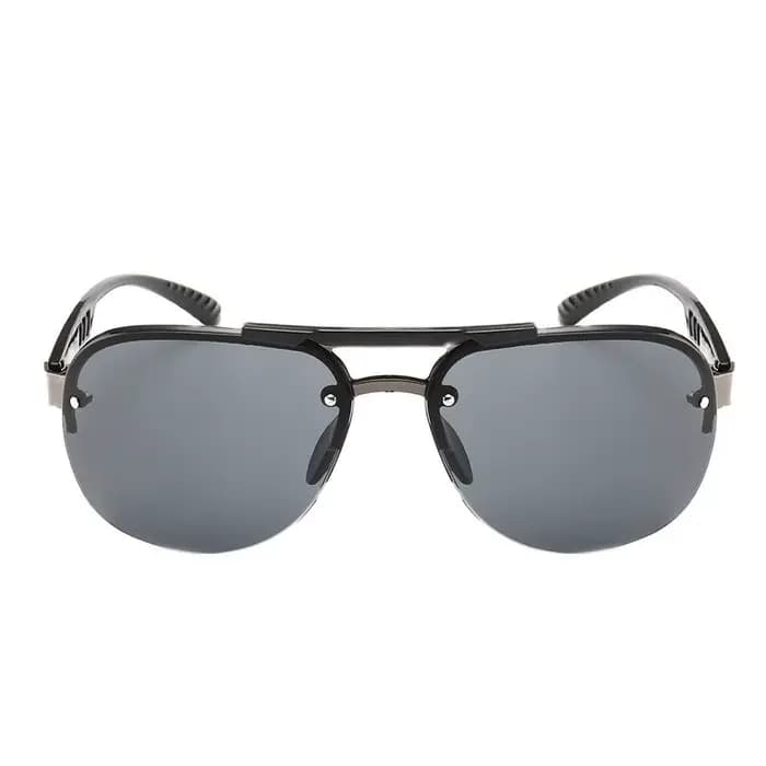 2023 nouvelles lunettes de soleil UV 400 Vintage Punk sans monture Rectangle hommes