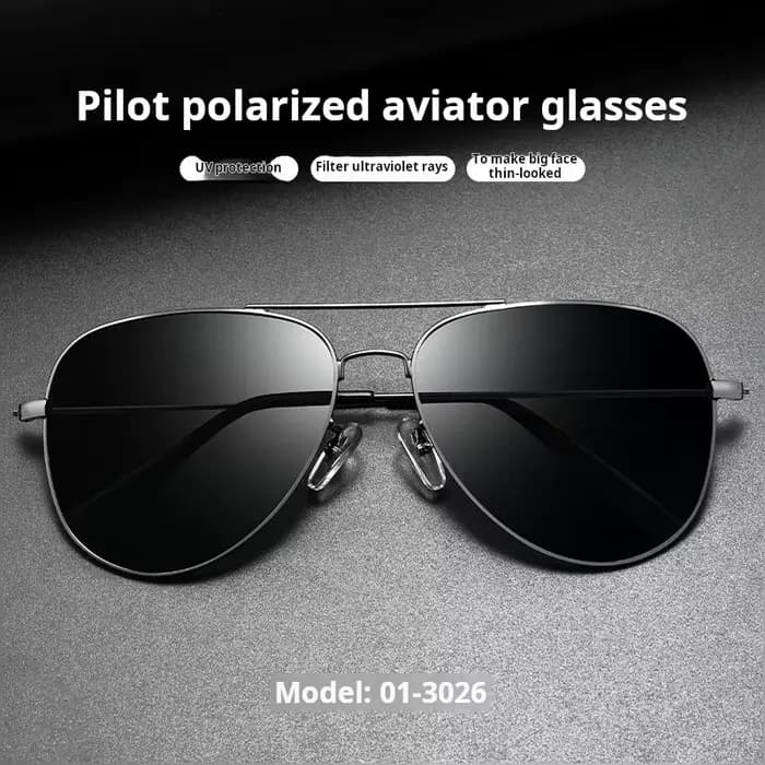 YIMARUILI classique mode pilote hommes lunettes de soleil Vintage Double faisceau lentilles en verre conduite optique