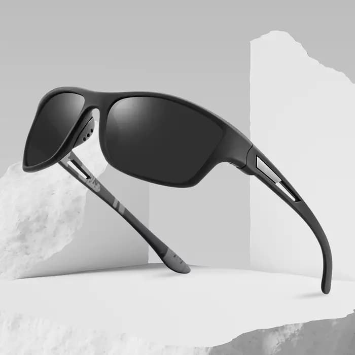 Lunettes de soleil rectangulaires polarisées pour hommes