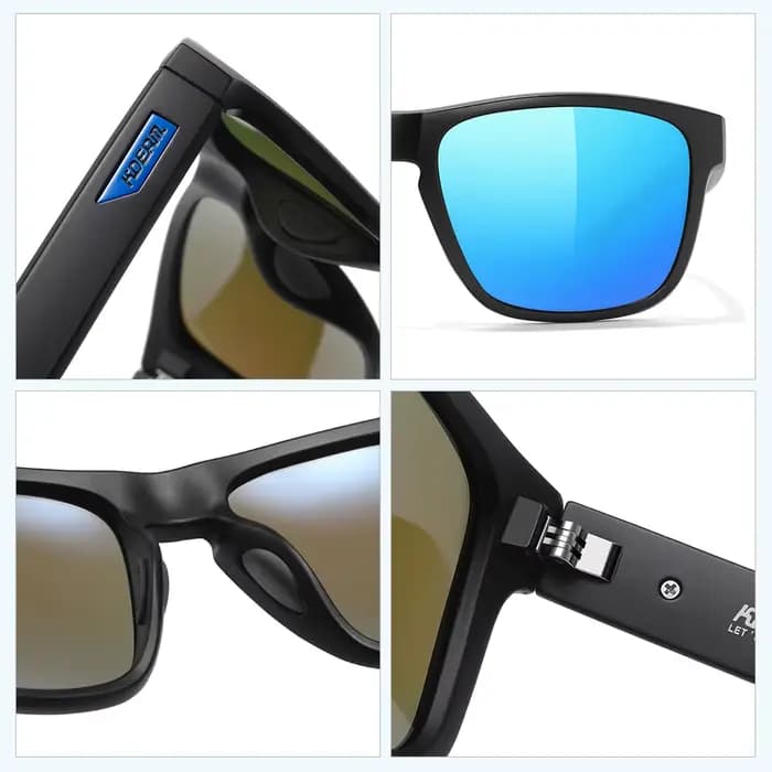 Lunettes de soleil polarisées pour hommes KDEAM taille XL