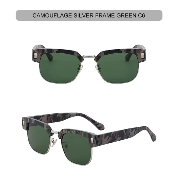 Mimiyou carré Rivet lunettes de soleil hommes haute qualité Punk