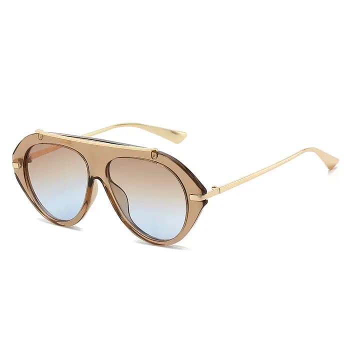 Nouvelles lunettes de soleil aviateur surdimensionnées unisexe – Style rétro années 70