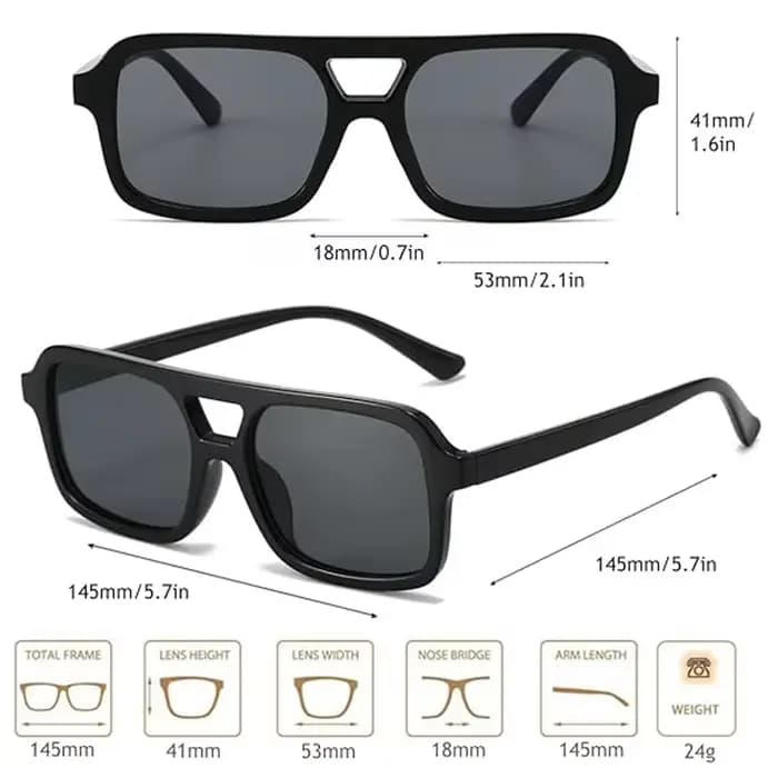Lunettes de soleil aviateur rétro pour hommes et femmes