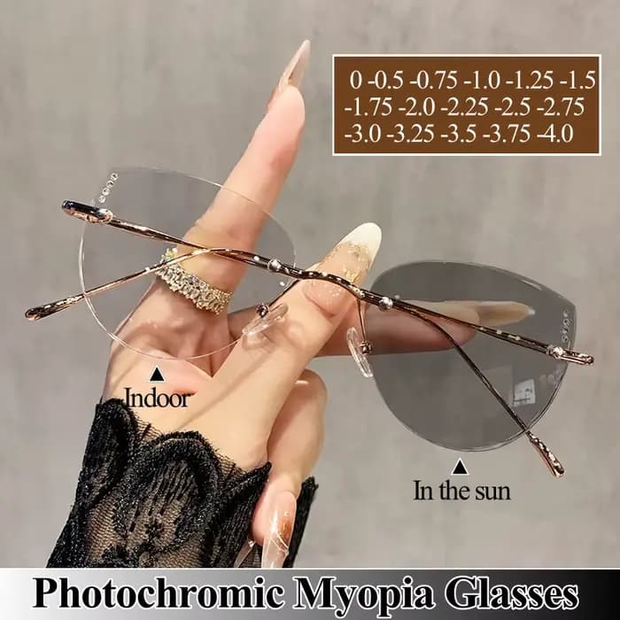 Lunettes de myopie photochromiques en titane ultra léger