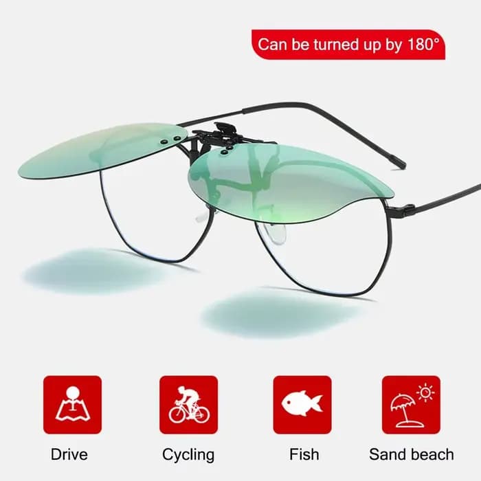 Lunettes de soleil à clipser sur lunettes de vue