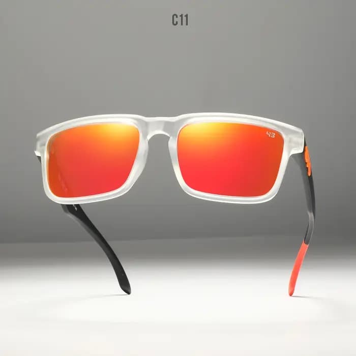Couleurs fraîches lunettes de soleil polarisées hommes femmes haut carré unisexe
