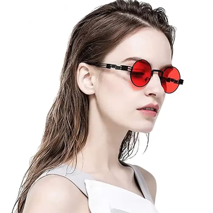 Lunettes de soleil gothiques Steampunk pour hommes et femmes