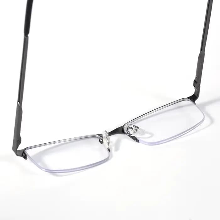 Lunettes de lecture demi-cerclées marron 2026 pour hommes