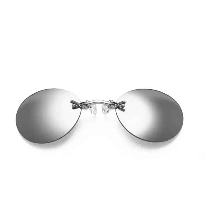 CRIXALIS lunettes de soleil rondes sans monture hommes Matrix Morpheus